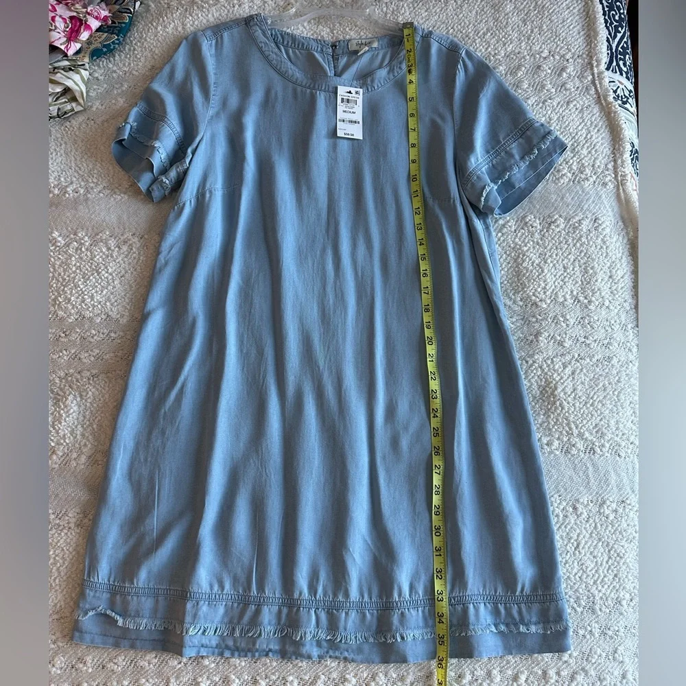 NWT Style and Co. Chambray shift dress - Picture 7 of 8